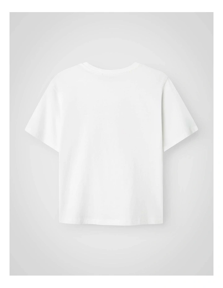 Fesko Short Sleeved T-shirt in Bright White image 2