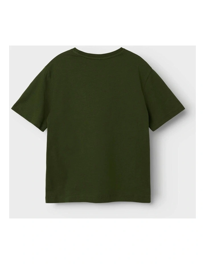 Rody Regular T-shirt in Khaki image 2