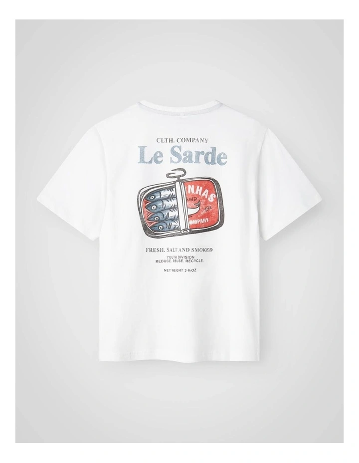 Fond Short Sleeved Regular T-shirt in Bright White image 2