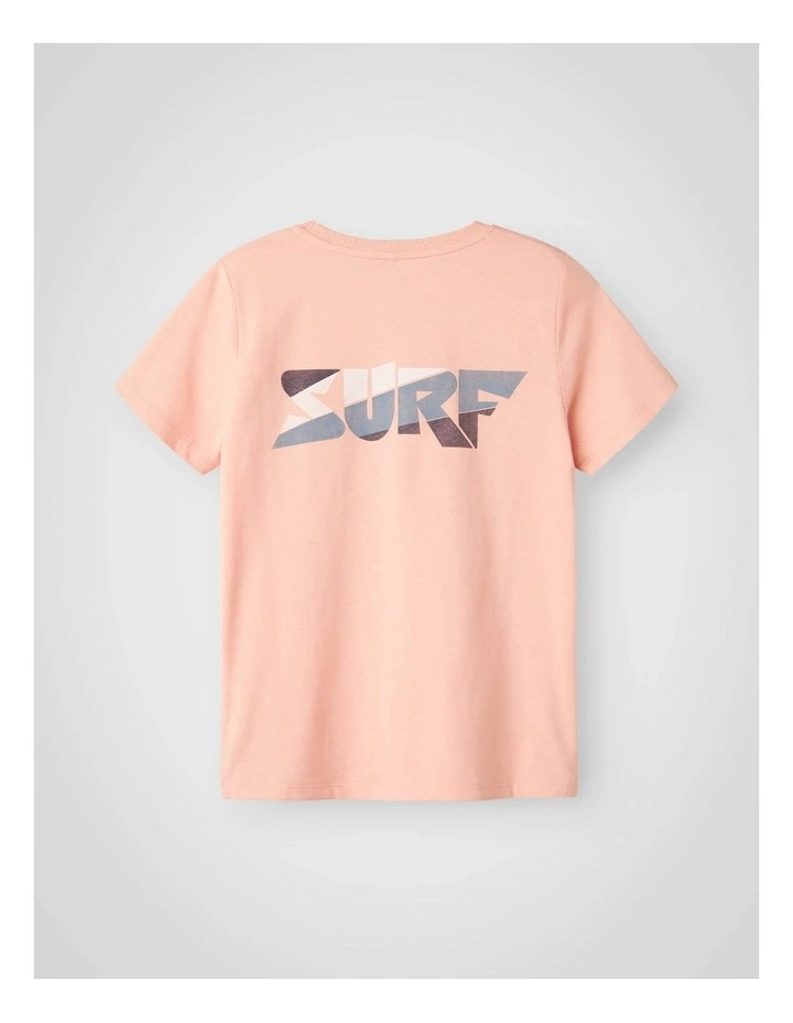 Falian Short Sleeved T-shirt in Peach Pearl image 2