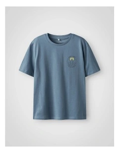 Djoni Short-Sleeved Regular T-shirt in Spring Lake