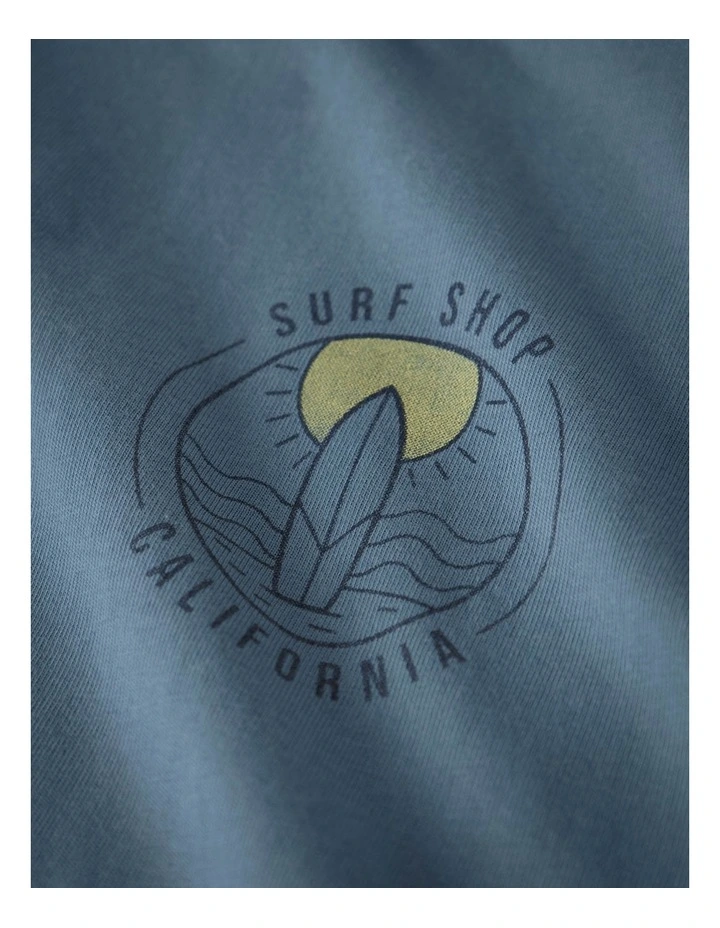 Djoni Short-Sleeved Regular T-shirt in Spring Lake image 3
