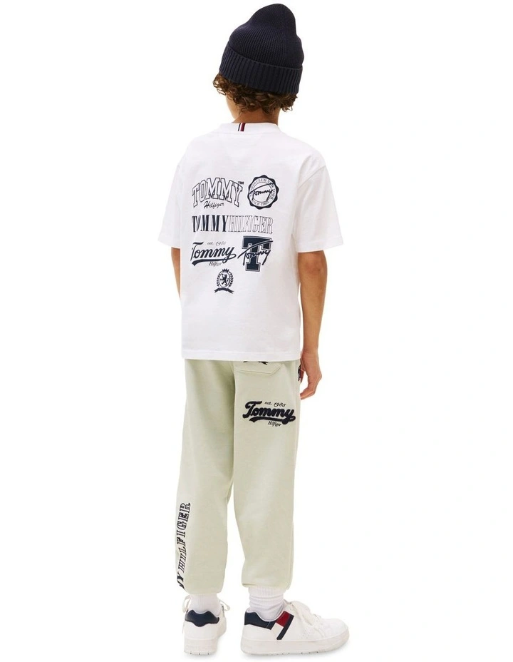 Varsity Back Graphic T-shirt 8-16 in White image 2