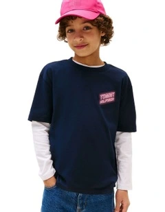 Neon Graphic T-Shirt (8-16Years) in Blue