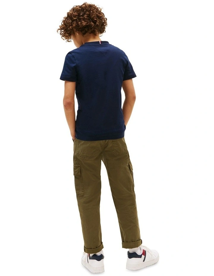 Textured Graphic Print Tee (3-7 Years) in Blue image 2