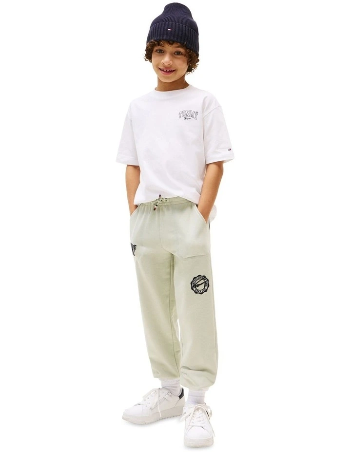Varsity Back Graphic T-shirt (3-7 Years) in White image 4