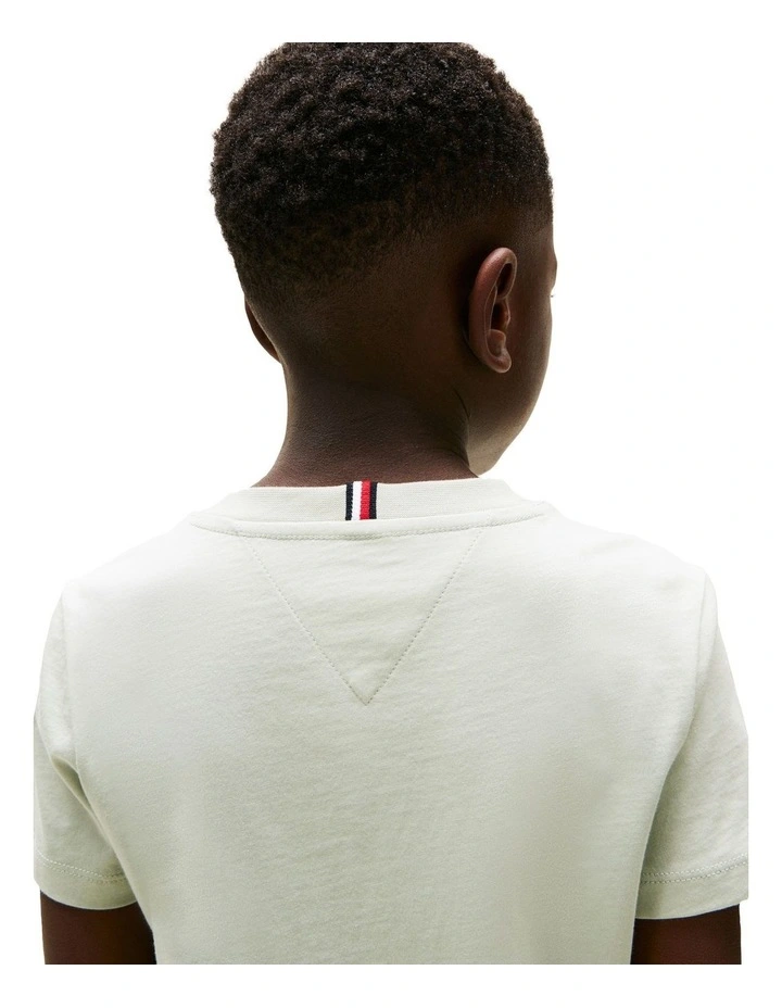 Signature Logo Crew Neck T-shirt (3-7 Years) in Green image 3
