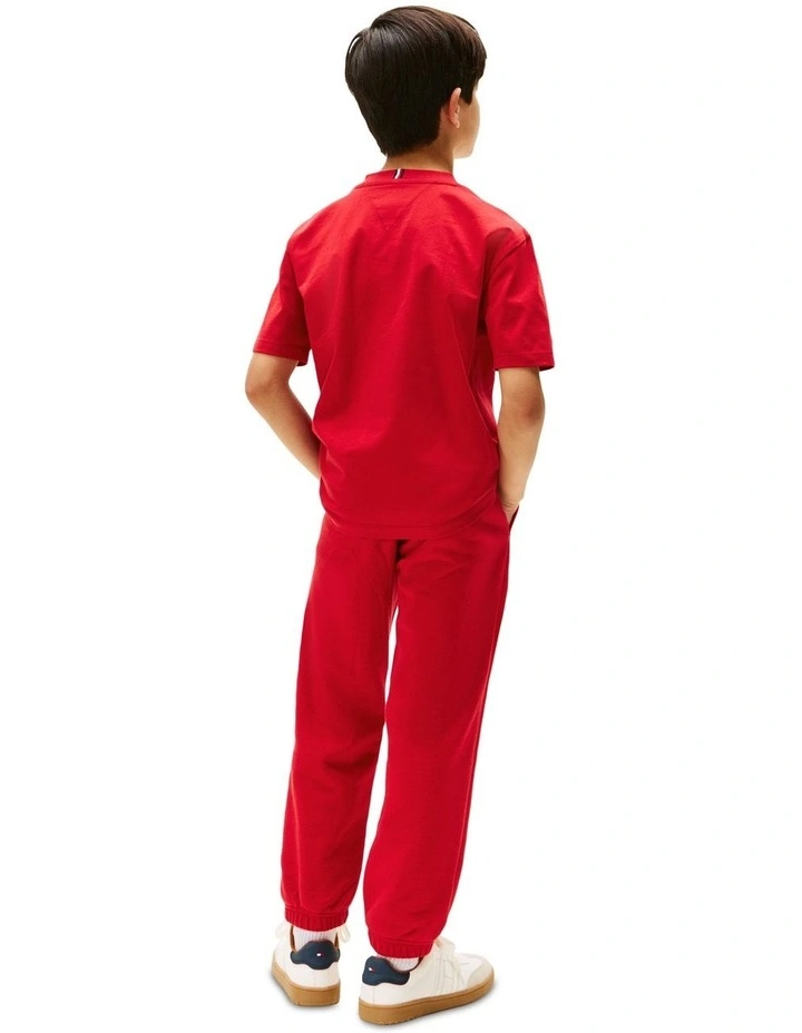 Flag Crew Neck T-shirt (8-16 Years) in Red image 2