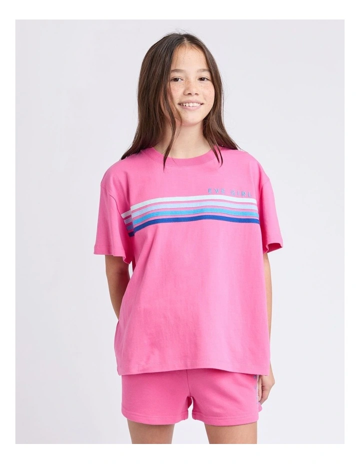 Retro Tee (8 - 16 Years) in Pink image 1