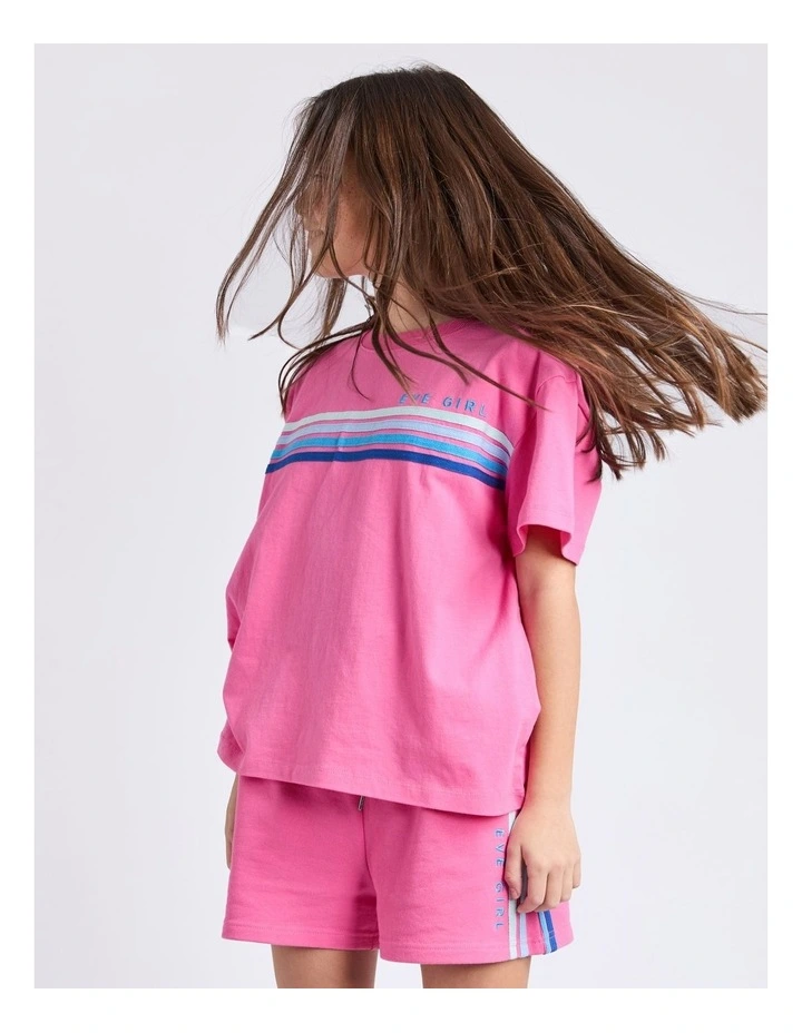 Retro Tee (8 - 16 Years) in Pink image 4