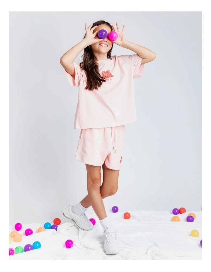Sports Club Tee (8 - 16 Years) in Pale Pink image 2