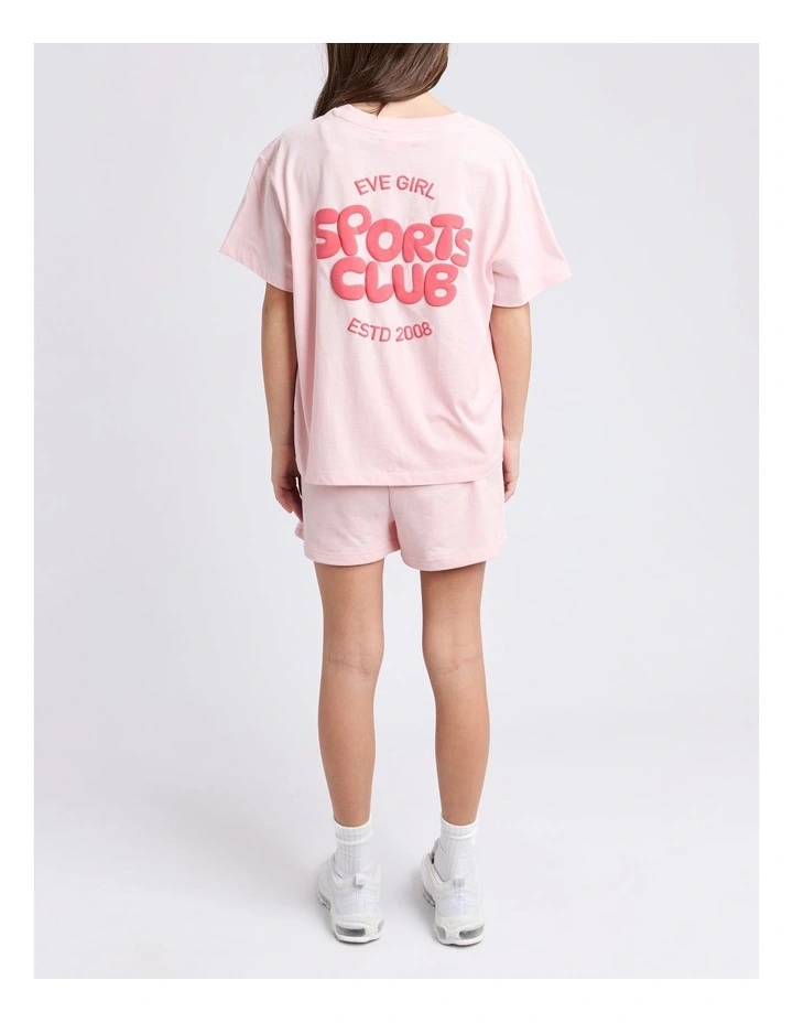Sports Club Tee (8 - 16 Years) in Pale Pink image 4