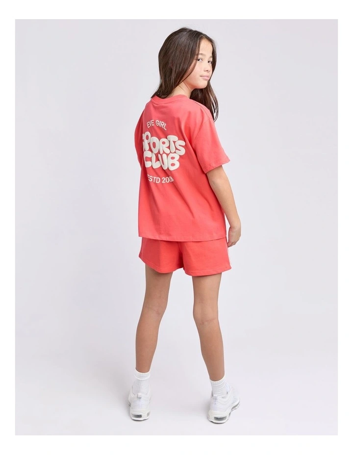 Sports Club Tee (8 - 16 Years) in Red image 2