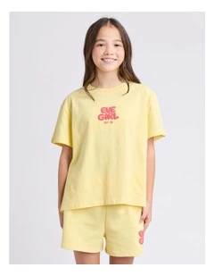 Sports Club Tee (8 - 16 Years) in Lemon