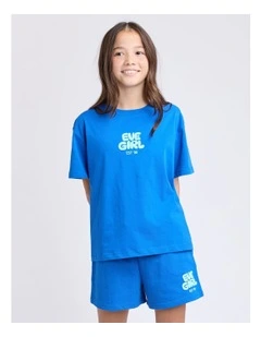 Sports Club Tee (8-16 Years) in Cobolt
