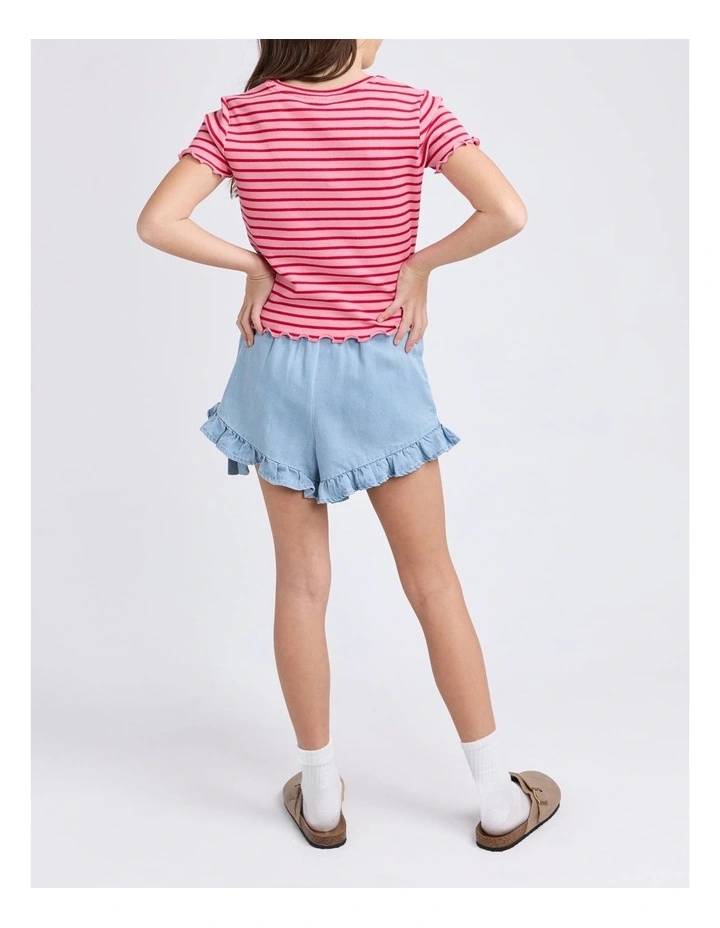 Betty Rib Tee (8 - 16 Years) in Pink image 3