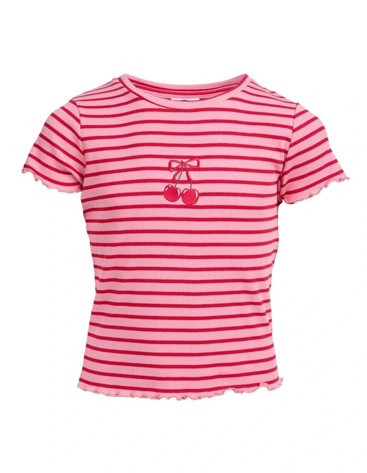 Betty Rib Tee (8 - 16 Years) in Pink image 6