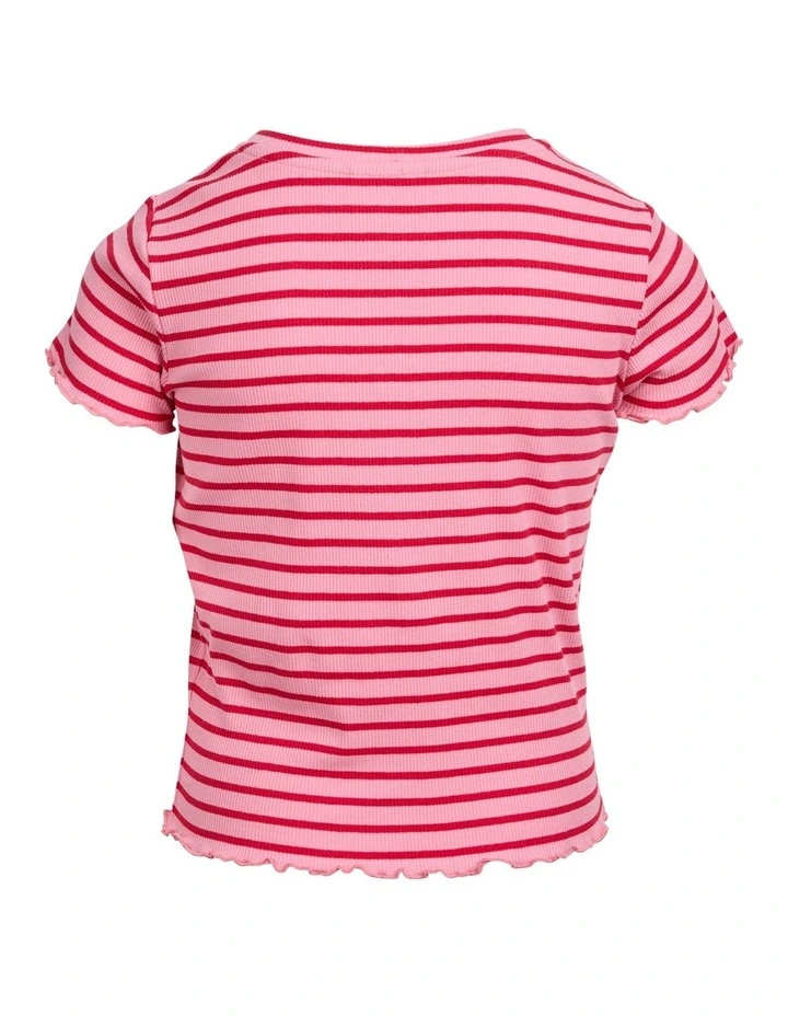 Betty Rib Tee (8 - 16 Years) in Pink image 7