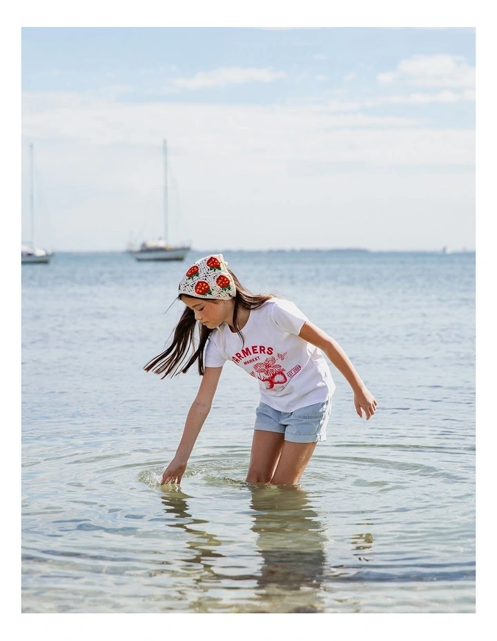 Farmer's Market Tee (8 - 16 Years) in White image 3