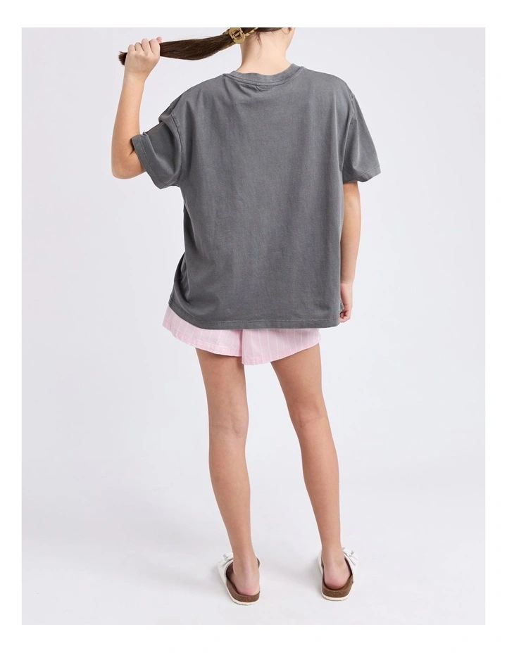 Chasing The Sun Tee (8 - 16 Years) in Charcoal image 3
