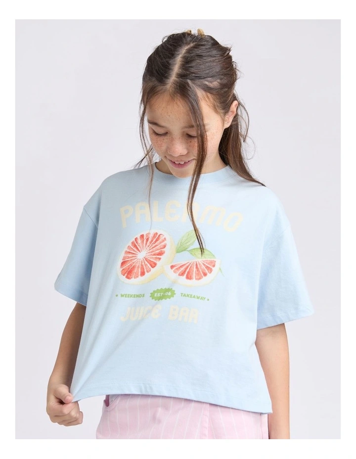 Palermo Tee (8 - 16 Years) in Light Blue image 4