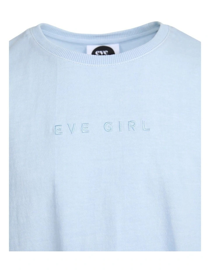 Washed Tee (8 - 16 Years) in Light Blue image 7