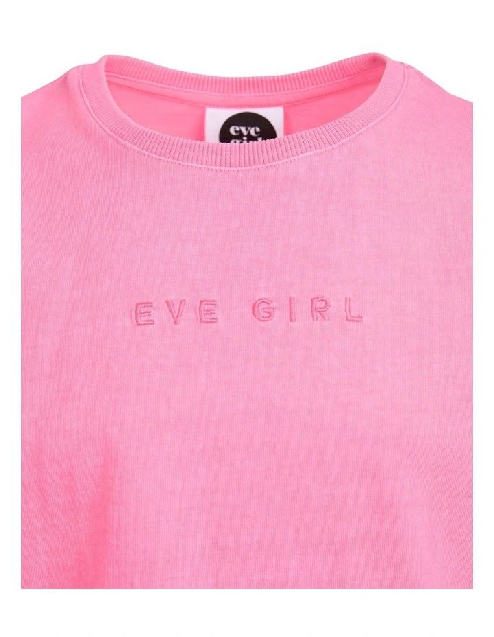 Washed Tee (8-16 Years) in Rose image 7