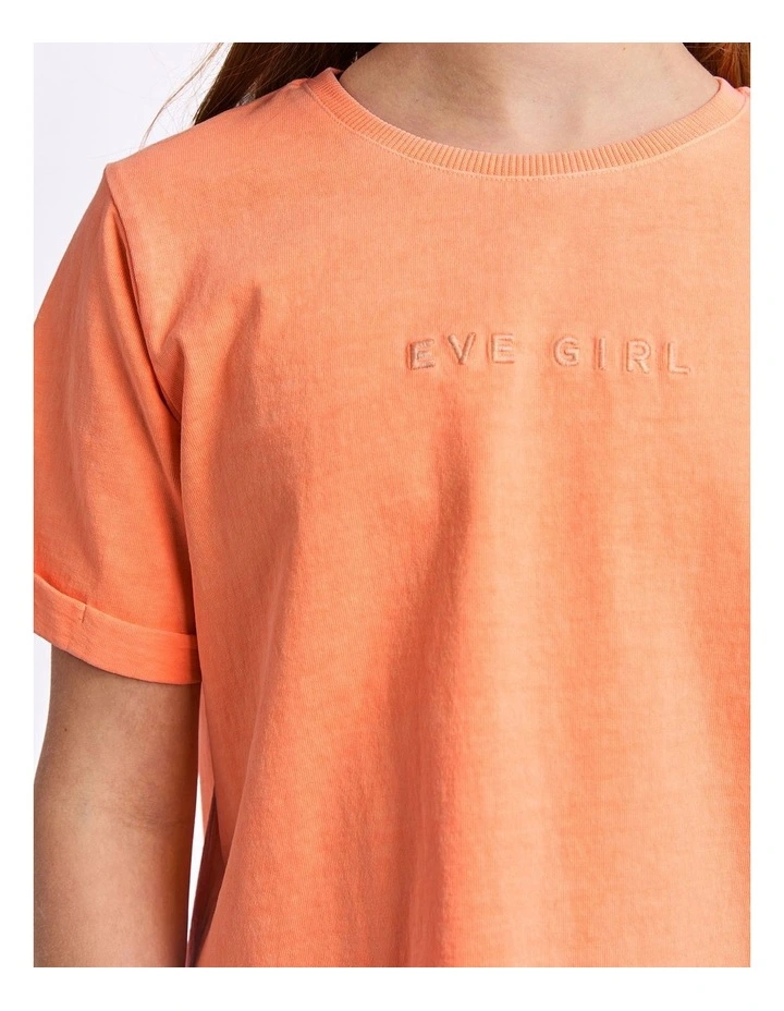 Washed Tee (8-16 Years) in Peach image 5