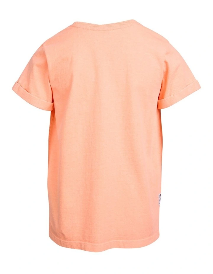 Washed Tee (8-16 Years) in Peach image 7