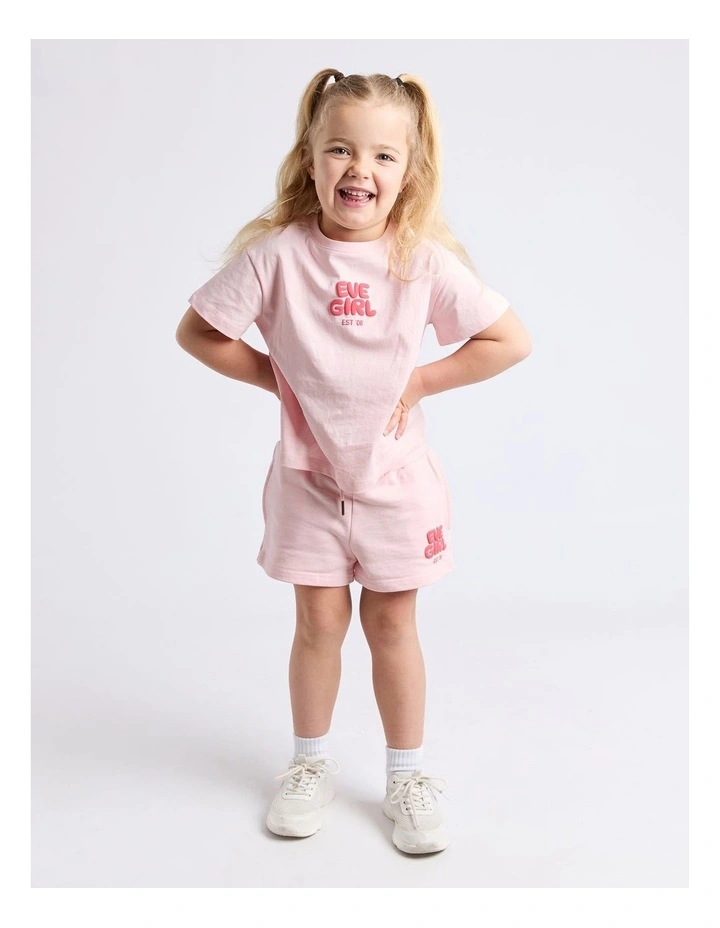 Sports Club Tee (3 - 7 Years) in Pale Pink image 3