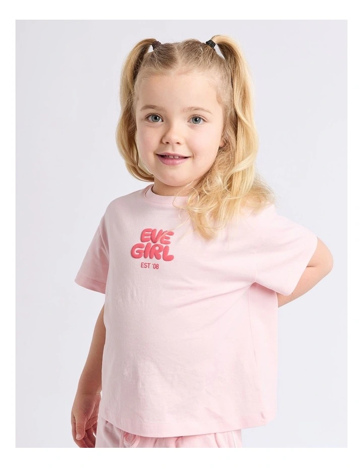 Sports Club Tee (3 - 7 Years) in Pale Pink image 4