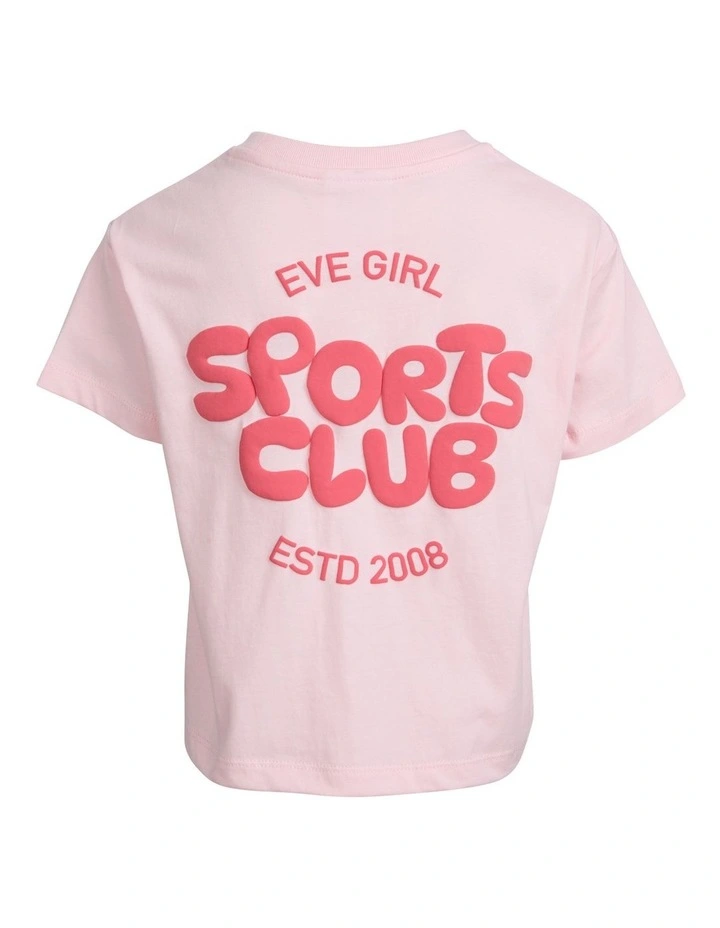 Sports Club Tee (3 - 7 Years) in Pale Pink image 6