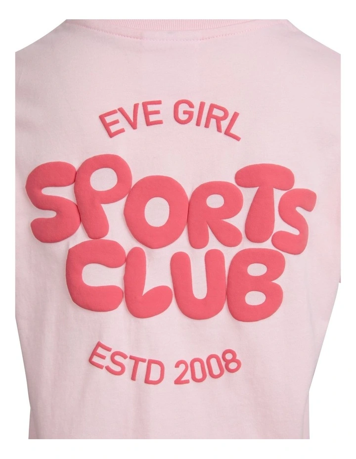 Sports Club Tee (3 - 7 Years) in Pale Pink image 7