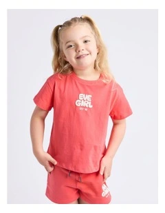 Sports Club Tee (3 - 7 Years) in Red