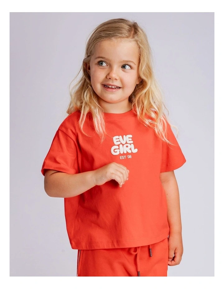 Sports Club Tee (3 - 7 Years) in Red image 2
