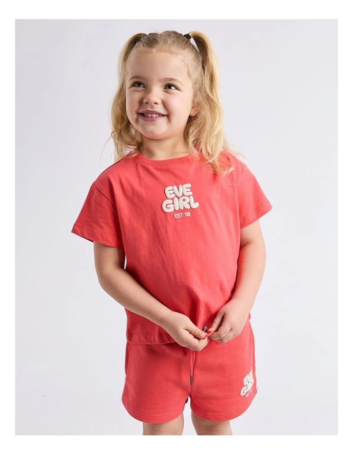 Sports Club Tee (3 - 7 Years) in Red image 5