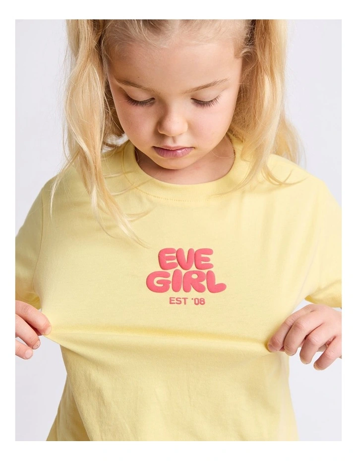 Sports Club Tee (3 - 7 Years) in Lemon image 4