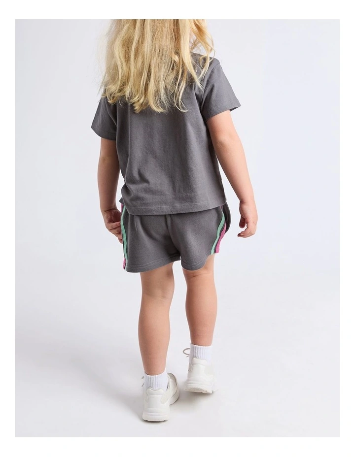 Retro Tee (3 - 7 Years) in Charcoal image 2