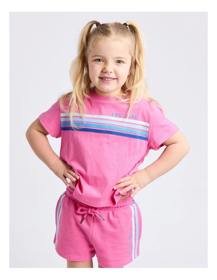 Retro Tee (3 - 7 Years) in Pink image 1