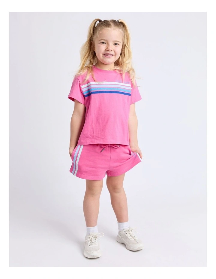 Retro Tee (3 - 7 Years) in Pink image 3