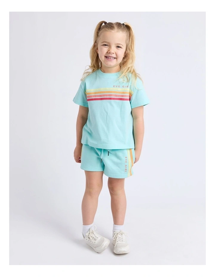 Retro Tee (3 - 7 Years) in Light Blue image 3