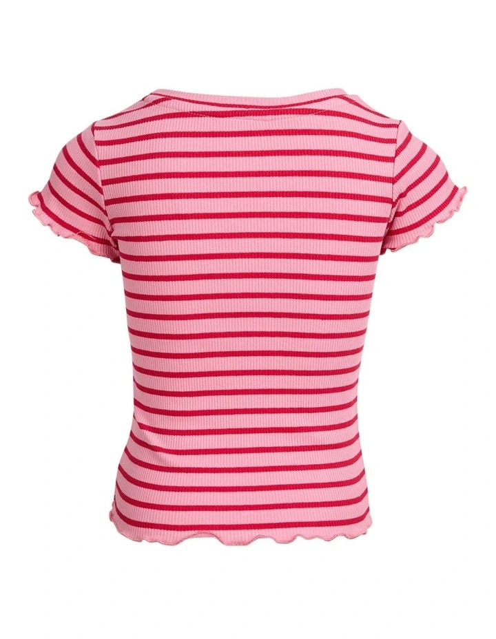 Betty Rib Tee (3 - 7 Years) in Pink image 6