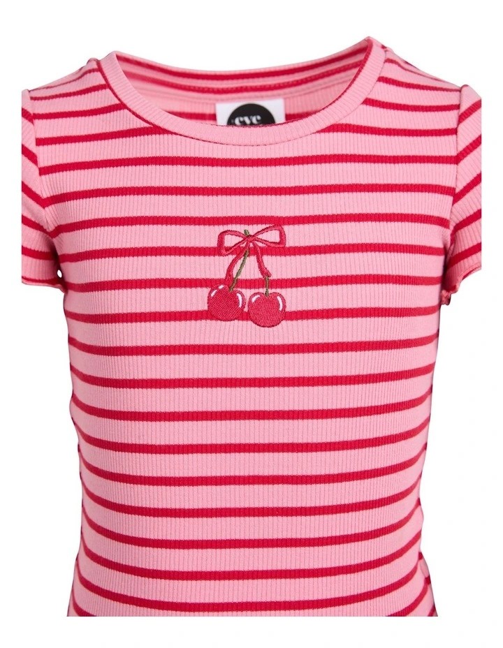 Betty Rib Tee (3 - 7 Years) in Pink image 7