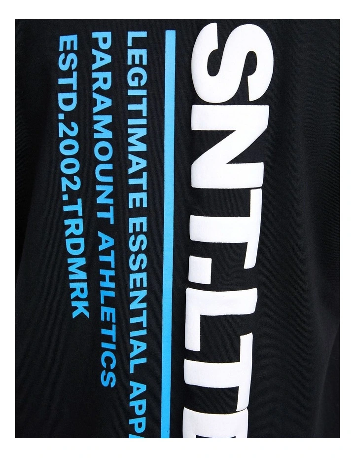 Podium Tee (8-16 Years) in Black image 2