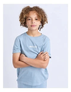 Podium Tee (8-16 Years) in Blue