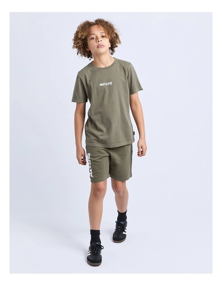Podium Tee (8-16 Years) in Green image 4