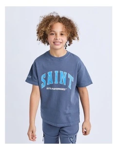 Baseline Tee (8-16Years) in Blue