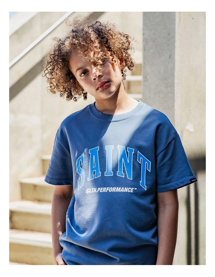 Baseline Tee (8-16Years) in Blue image 2