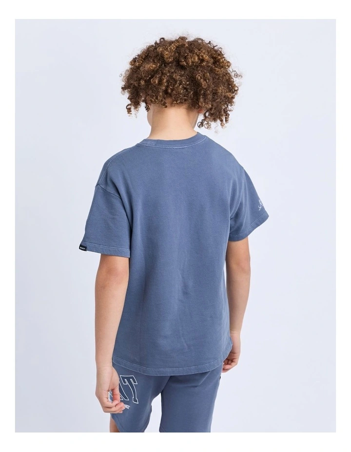 Baseline Tee (8-16Years) in Blue image 3