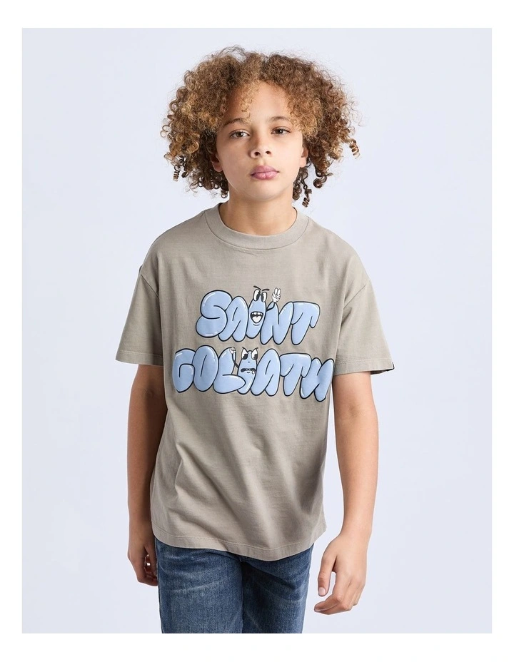 Streets Tee (8-16 Years) in Brown image 1